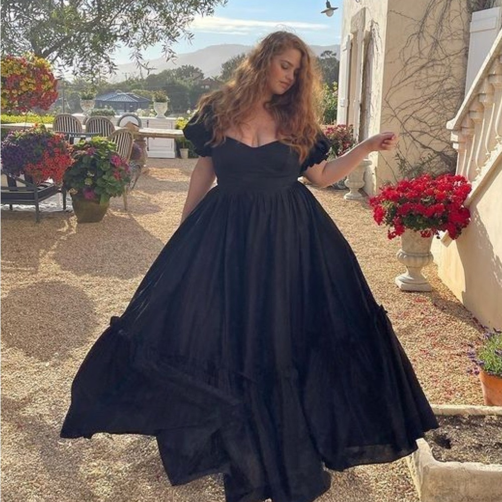 “The Ritz” Selkie dress in black